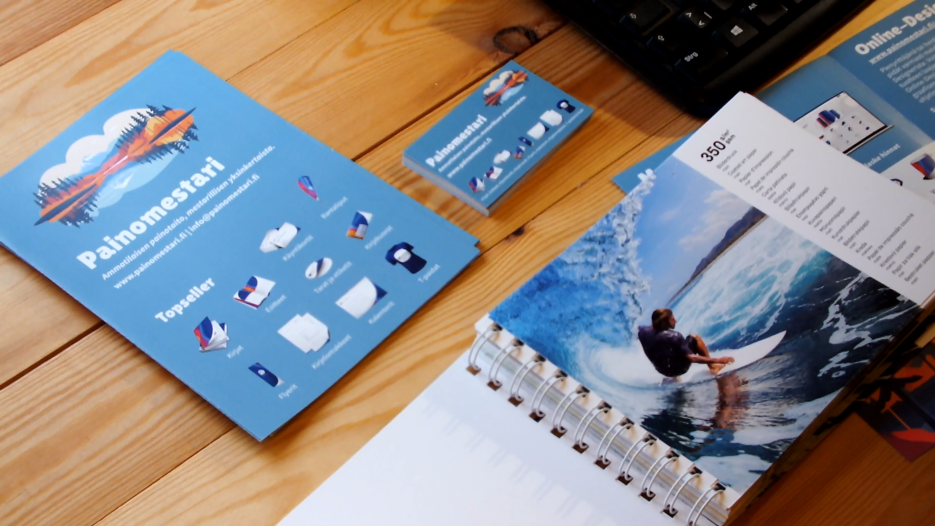 Painomestari flyer & Business Cards
